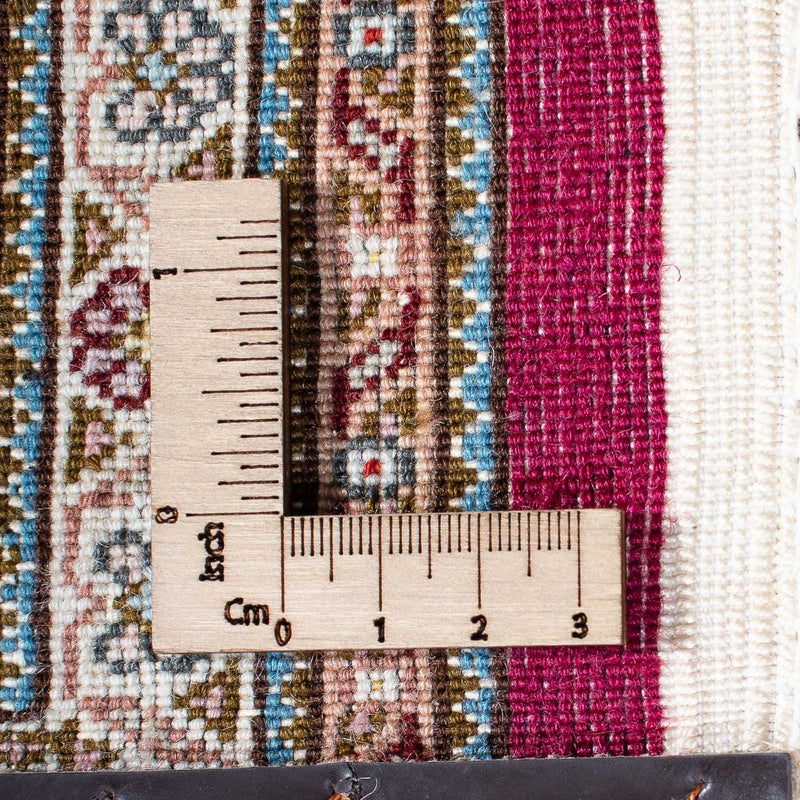 Persisk tæppe - Tabriz - 208 x 150 cm - mørkerød