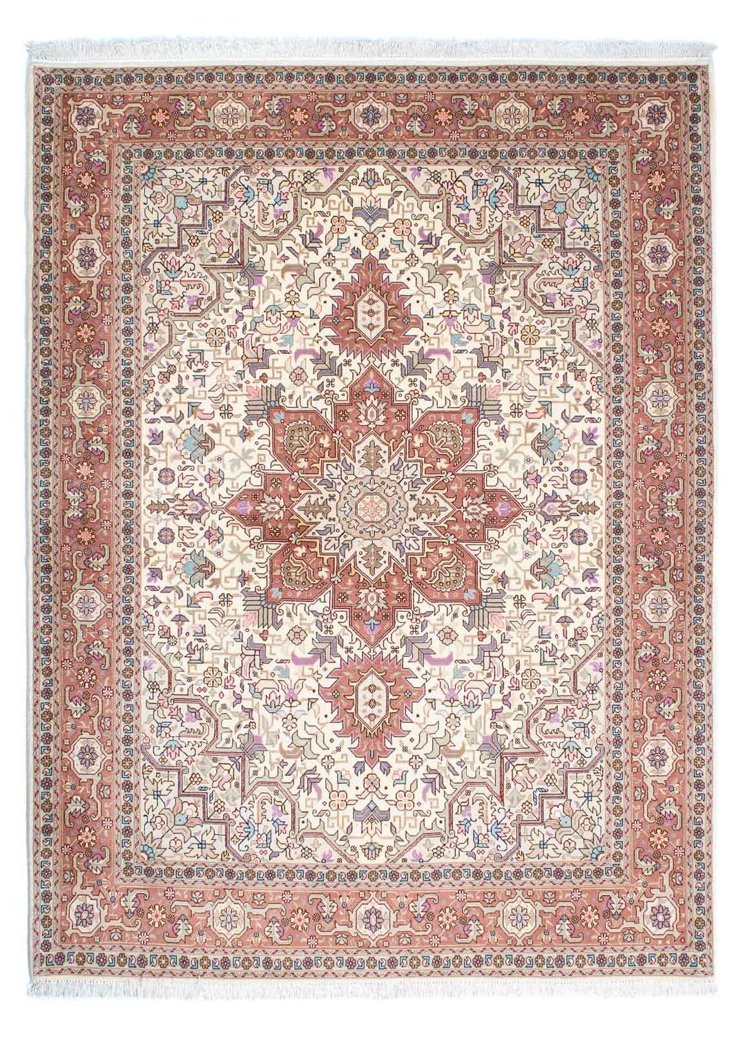 Persisk tæppe - Tabriz - Royal - 205 x 150 cm - beige