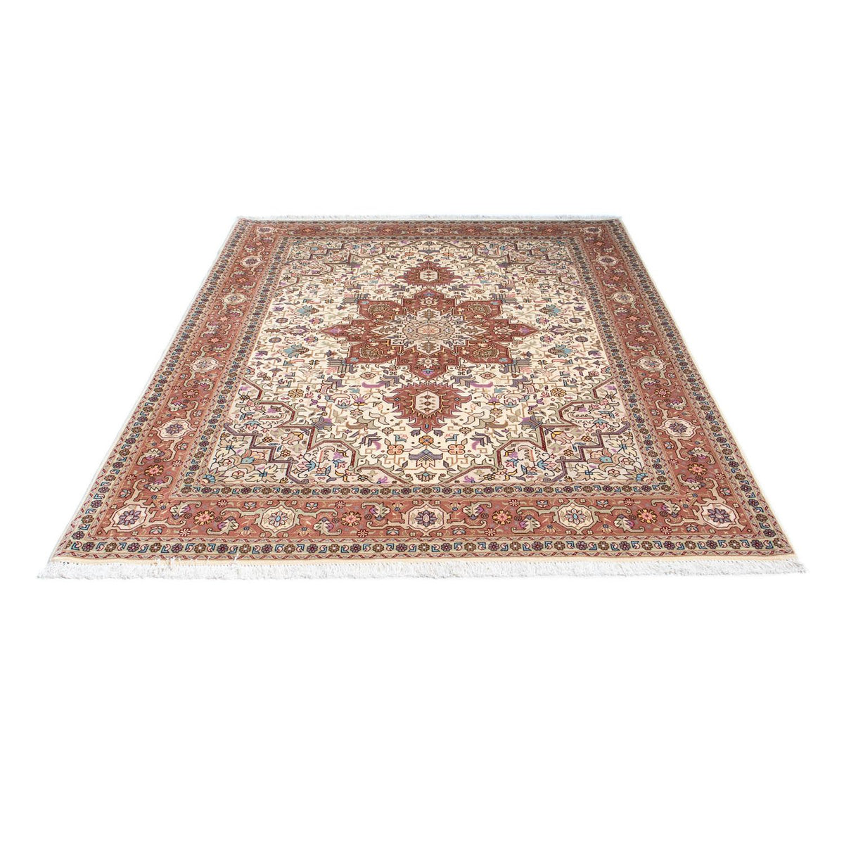 Persisk tæppe - Tabriz - Royal - 205 x 150 cm - beige