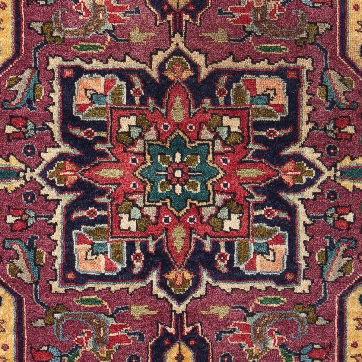 Persisk tæppe - Tabriz - 84 x 60 cm - mørkeblå