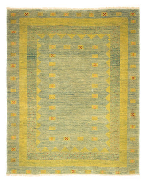 Gabbeh-tæppe - Persisk - 218 x 175 cm - lysegrøn