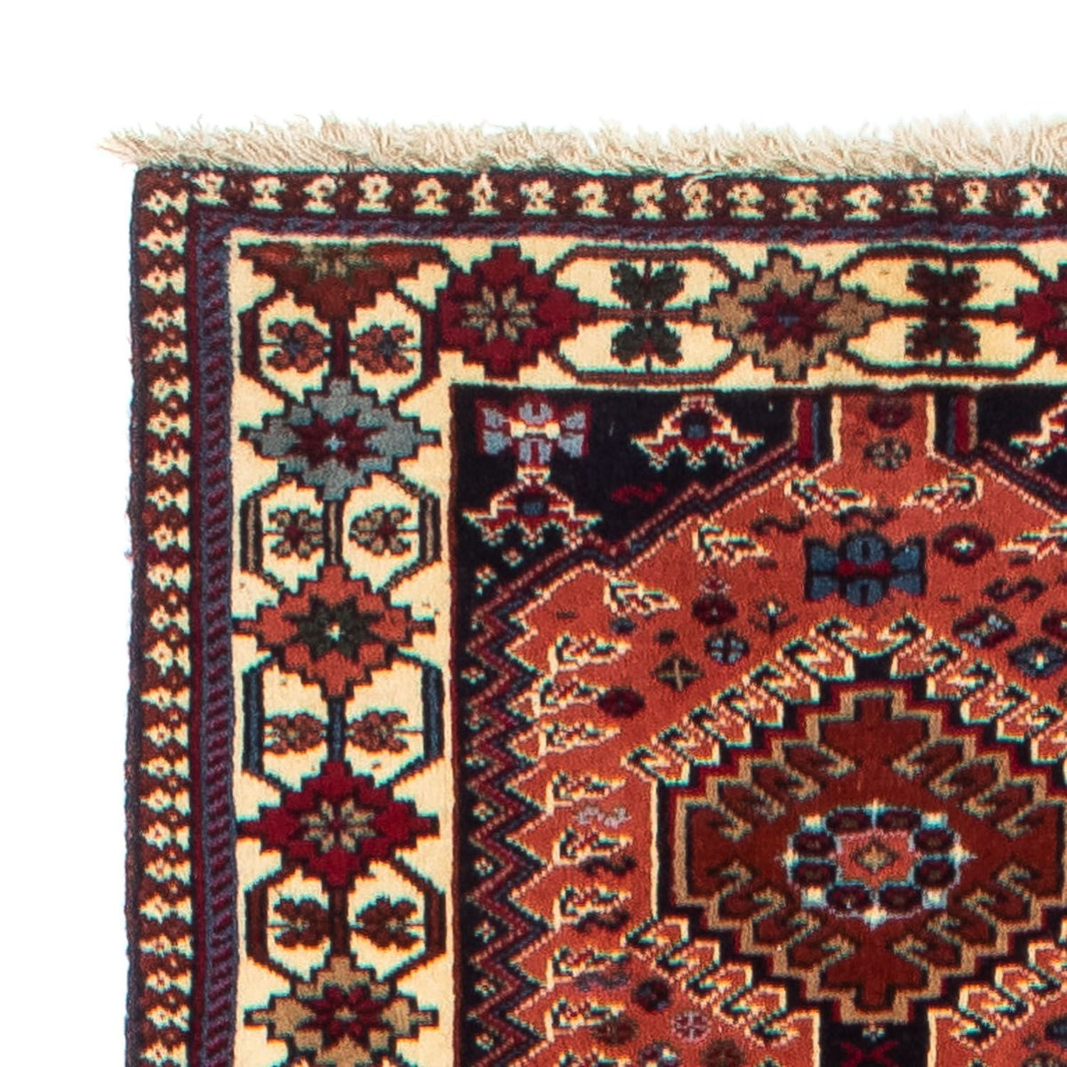 Løber Persisk tæppe - Nomadisk - 380 x 75 cm - lysrød