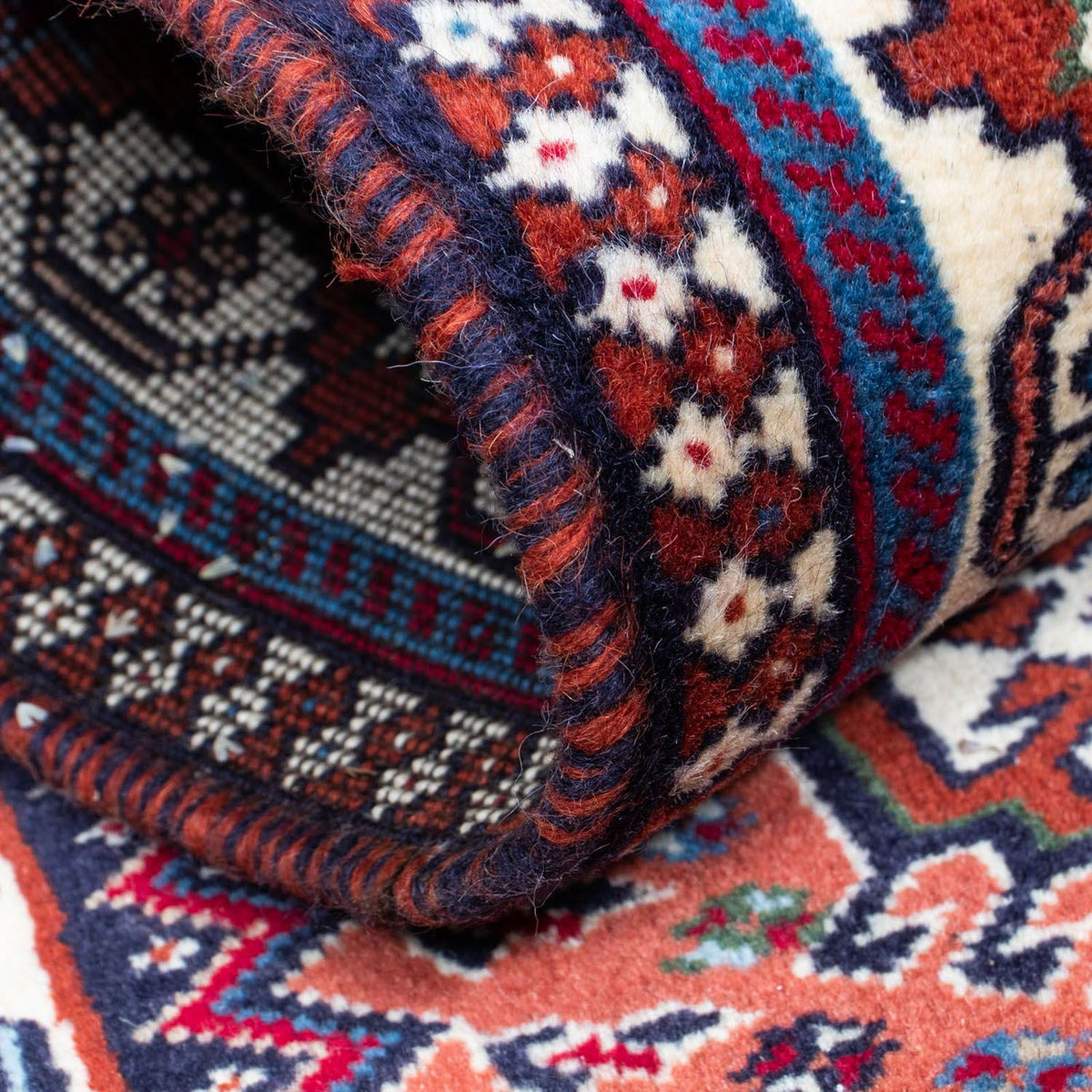 Løber Persisk tæppe - Nomadisk - 380 x 75 cm - lysrød