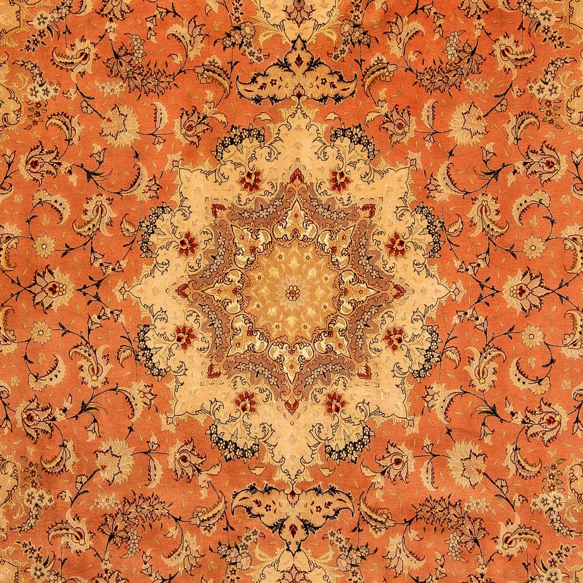 Persisk tæppe - Tabriz - Royal - 353 x 246 cm - rust