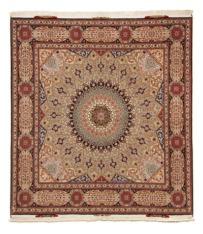 Tabriz - 50 Raj Tæppe 204x206cm - Persisk tæppe