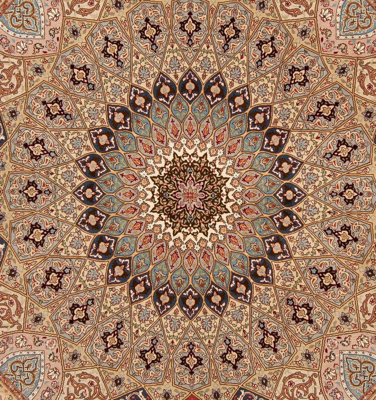 Persisk tæppe - Tabriz - Royal firkantet - 206 x 204 cm - flerfarvet