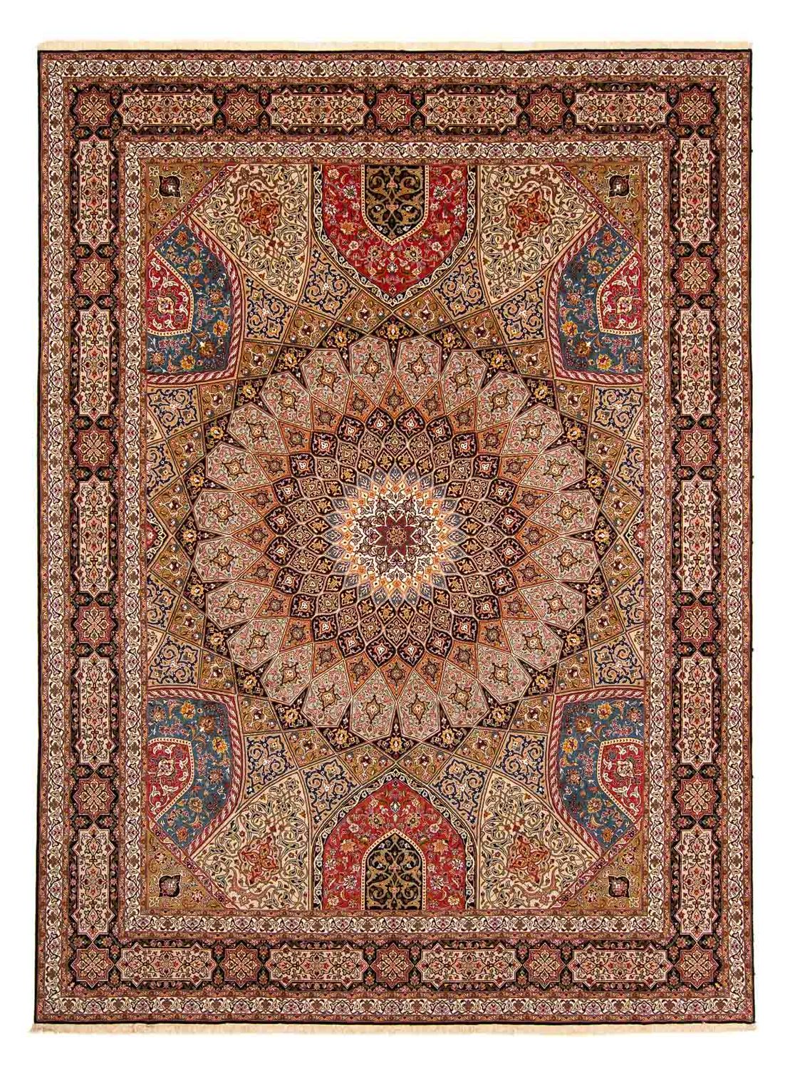 Persisk tæppe - Tabriz - Royal - 403 x 300 cm - flerfarvet