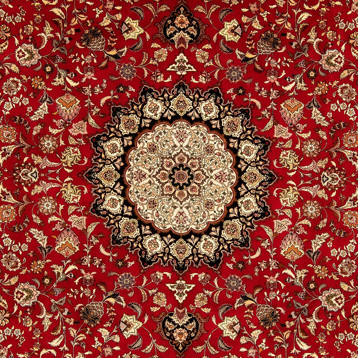Persisk tæppe - Tabriz - Royal - 356 x 253 cm - rød