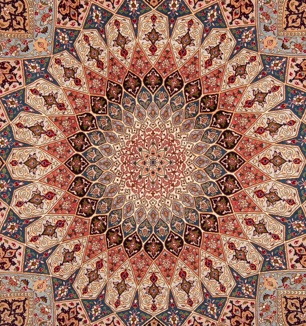 Persisk tæppe - Tabriz - Royal - 255 x 204 cm - flerfarvet