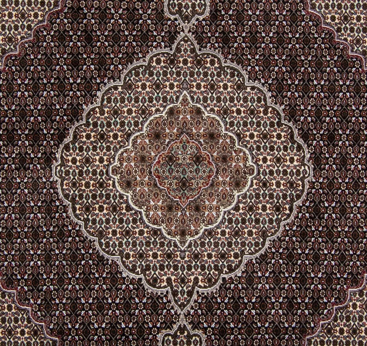 Persisk tæppe - Tabriz - Royal firkantet  - 251 x 249 cm - mørkeblå
