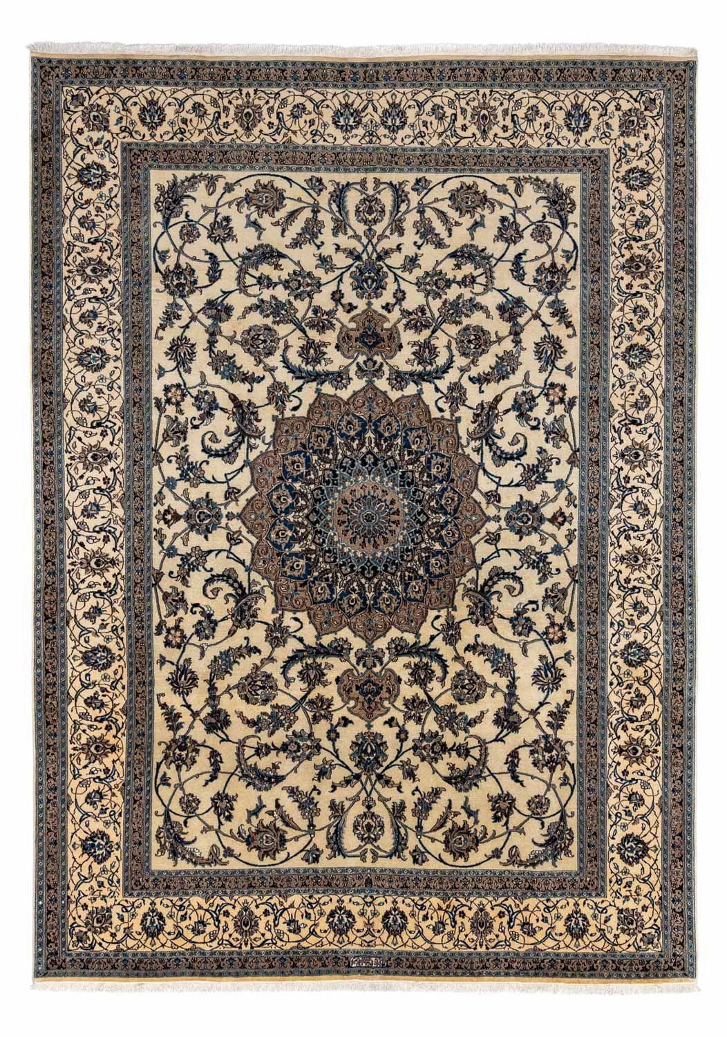 Persisk tæppe - Nain - Royal - 346 x 250 cm - beige