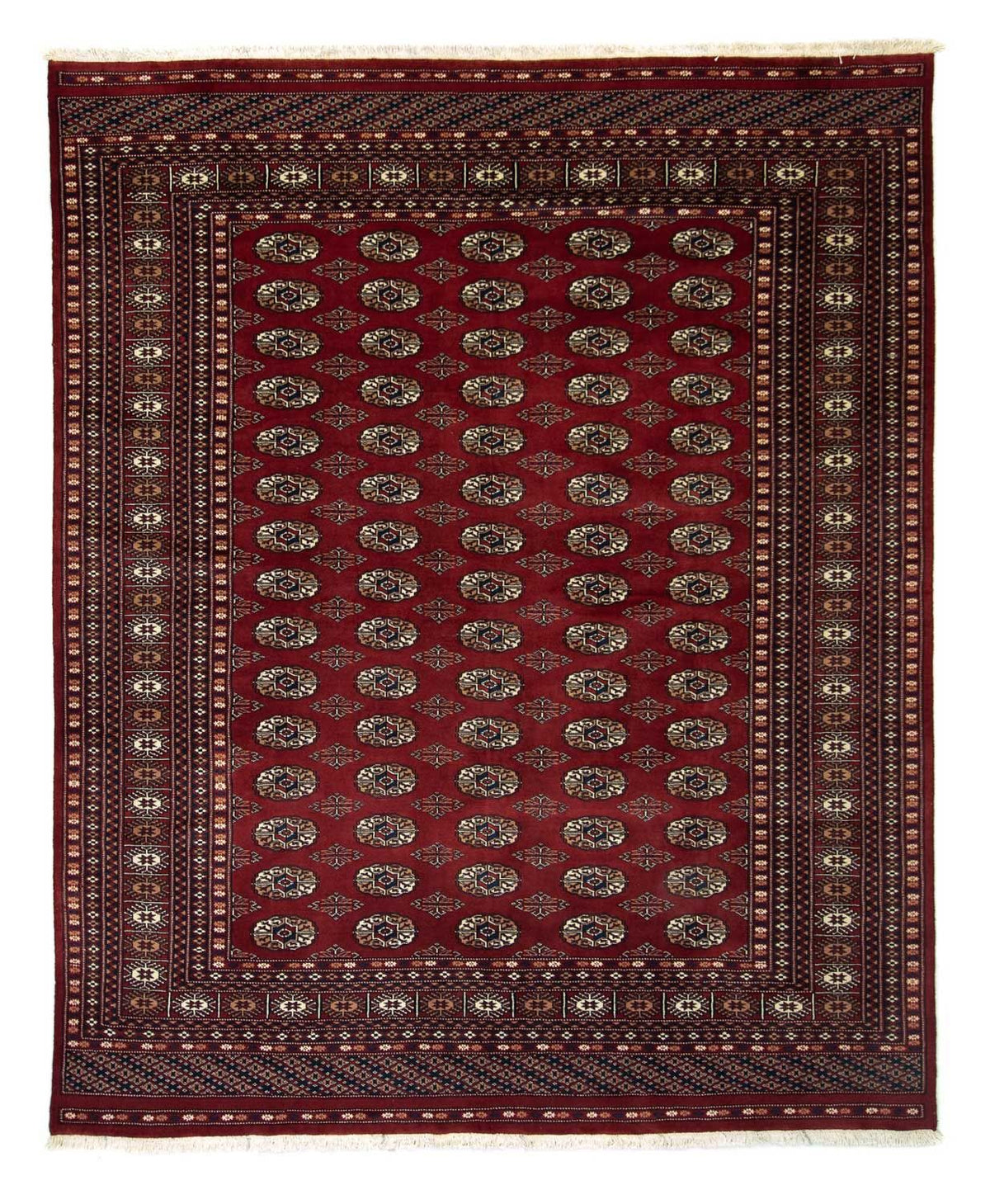 Afghansk tæppe - Bukhara - 241 x 197 cm - rød