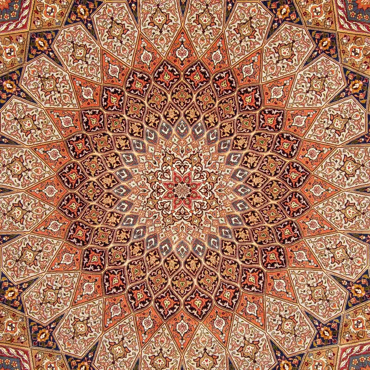 Persisk tæppe - Tabriz - Royal - 408 x 300 cm - flerfarvet