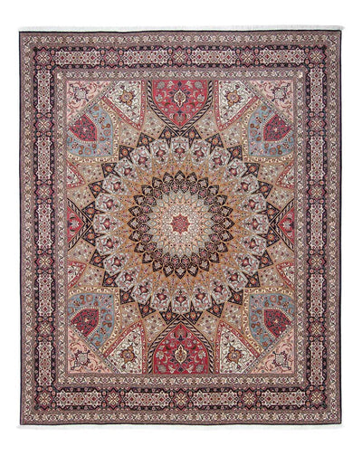 Tabriz - 50 Raj Tæppe 254x303cm - Persisk tæppe