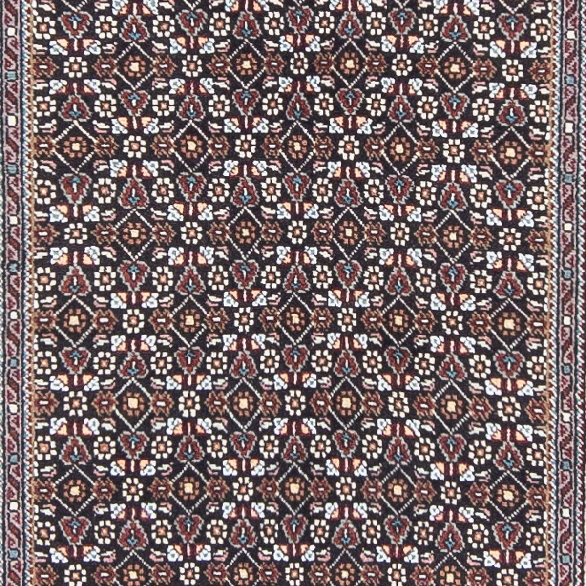 Løber Persisk tæppe - Tabriz - 391 x 70 cm - grå