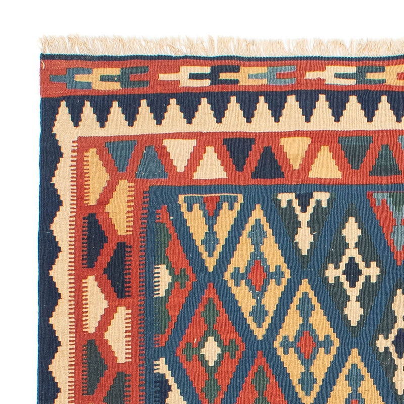 Kelim-tæppe - orientalsk - 174 x 148 cm - blå