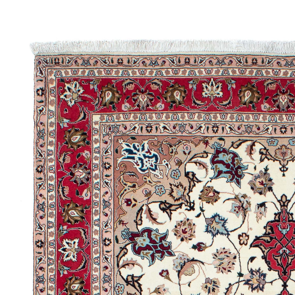 Persisk tæppe - Tabriz - Royal - 212 x 154 cm - beige