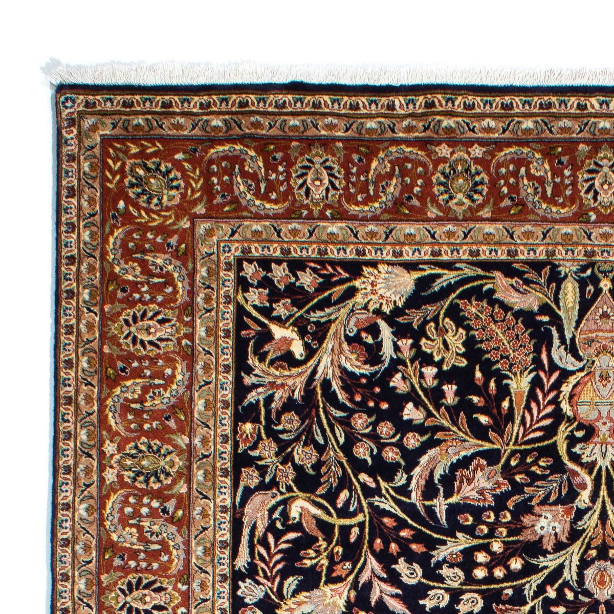 Persisk tæppe - Nomadisk - 225 x 175 cm - mørkeblå