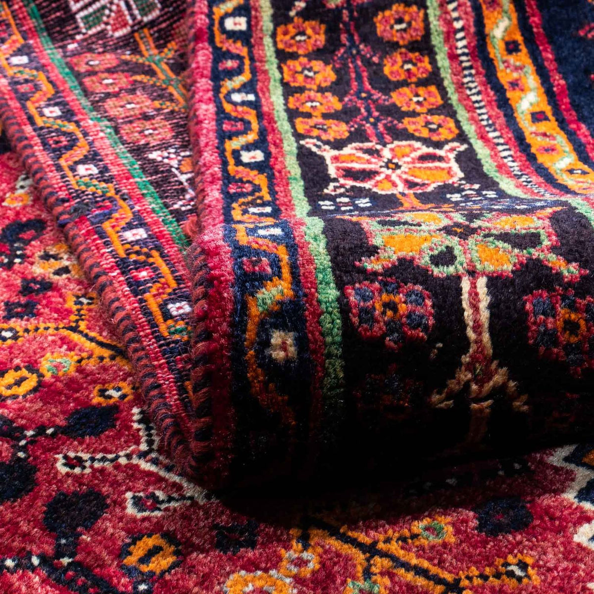 Persisk tæppe - Nomadisk - 268 x 157 cm - mørkerød