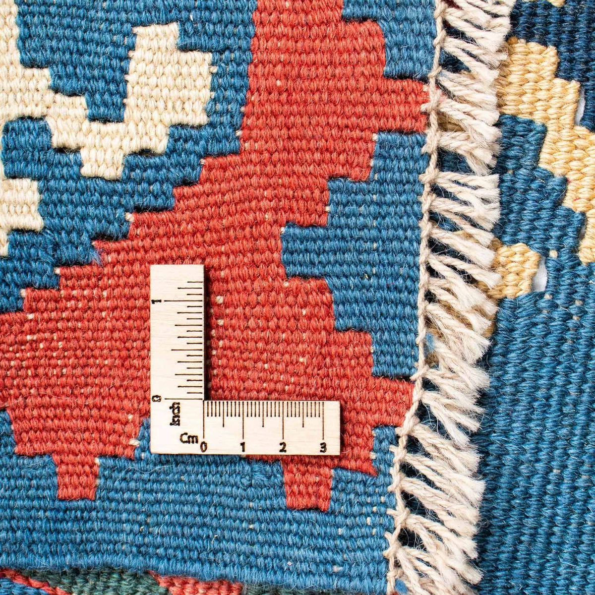 Kelim-tæppe - orientalsk - 177 x 116 cm - blå