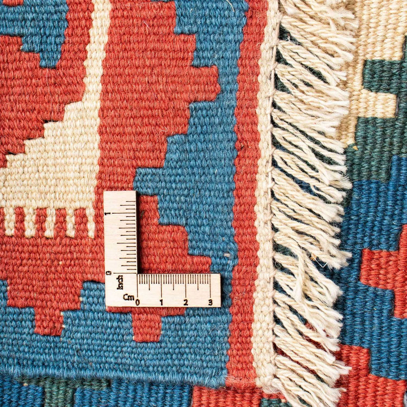 Kelim-tæppe - orientalsk - 185 x 112 cm - blå