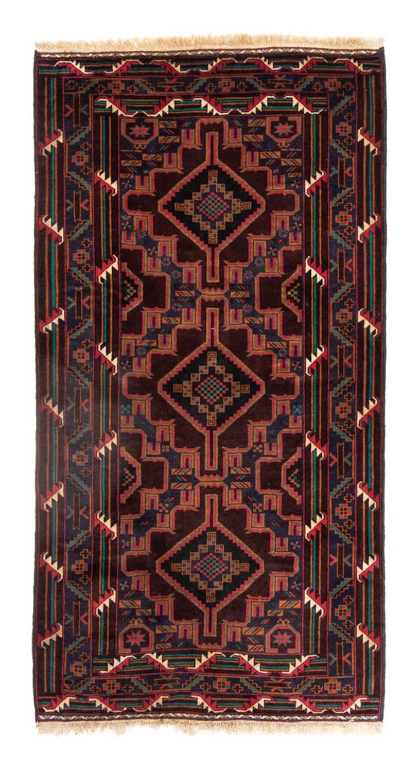 Løber Baluch-tæppe - 206 x 108 cm - brun
