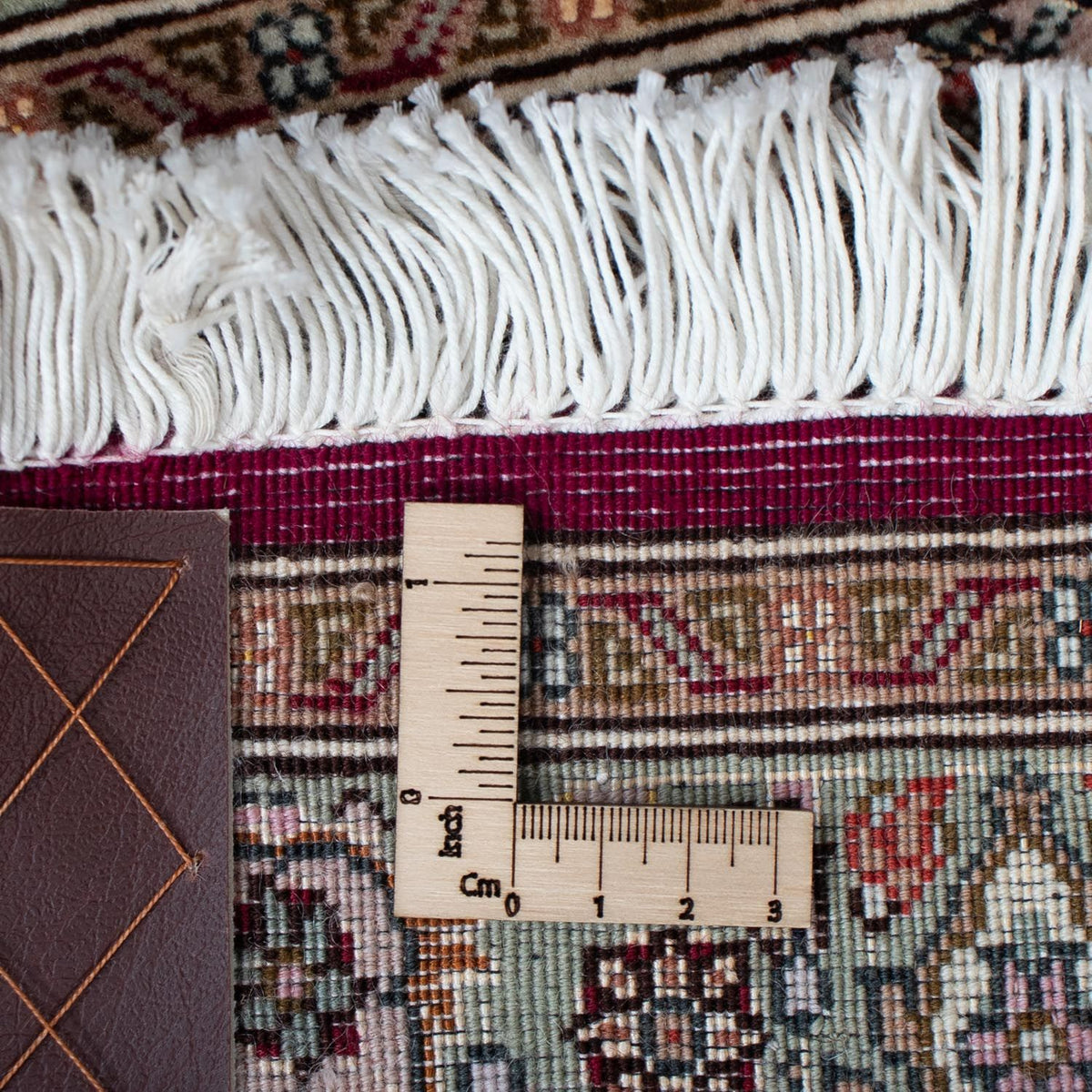 Persisk tæppe - Tabriz - Royal - 95 x 61 cm - mørkerød