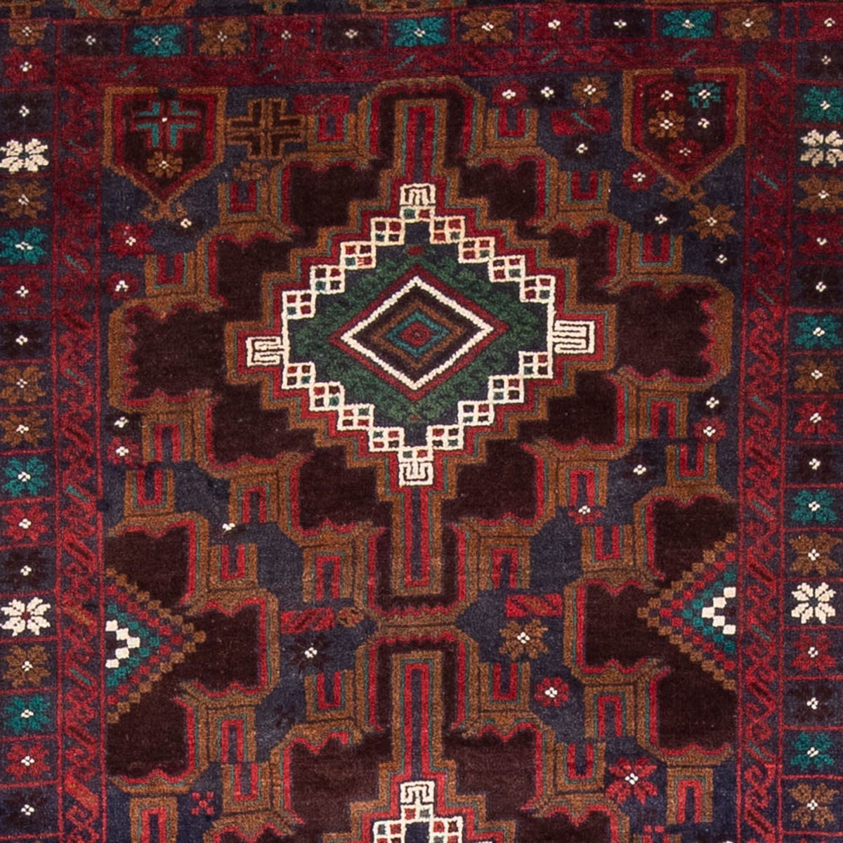 Løber Baluch-tæppe - 194 x 105 cm - rust
