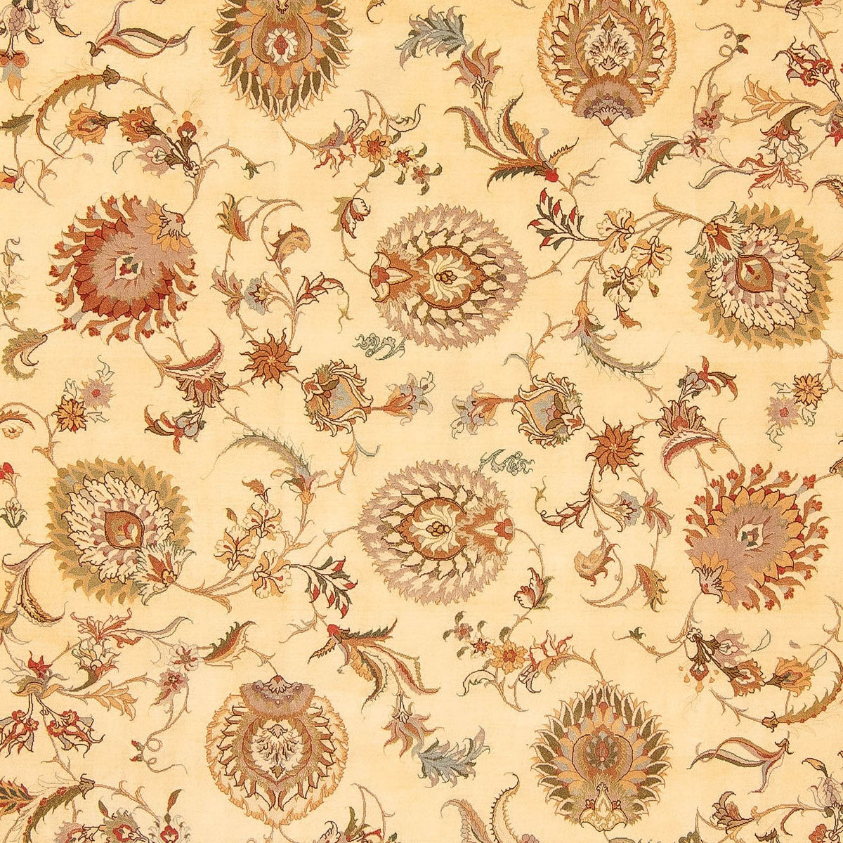 Persisk tæppe - Tabriz - Royal - 346 x 256 cm - lys brun