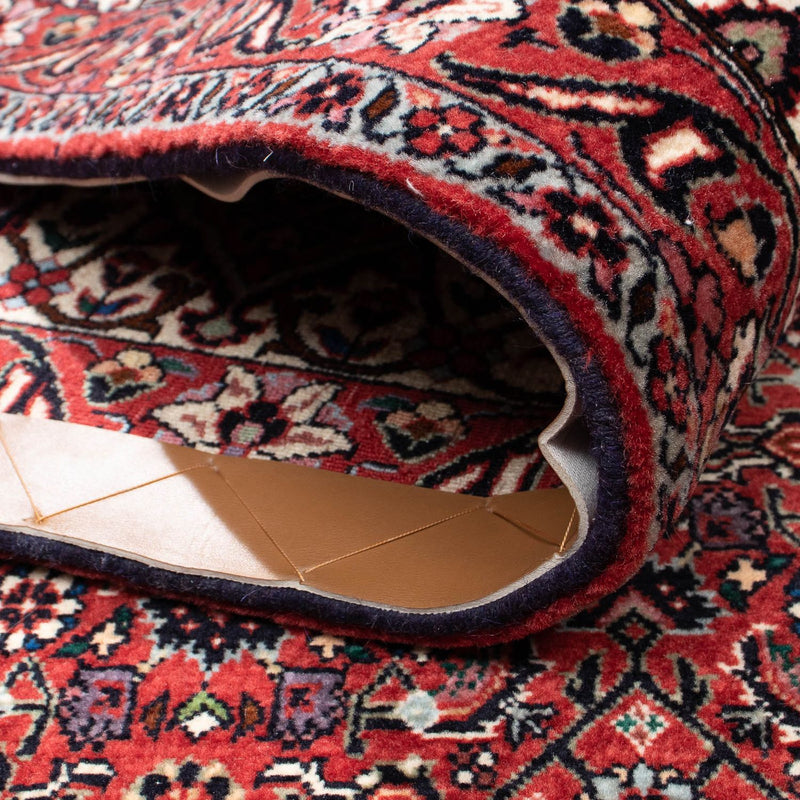 Persisk tæppe - Bijar firkantet  - 300 x 300 cm - mørkerød