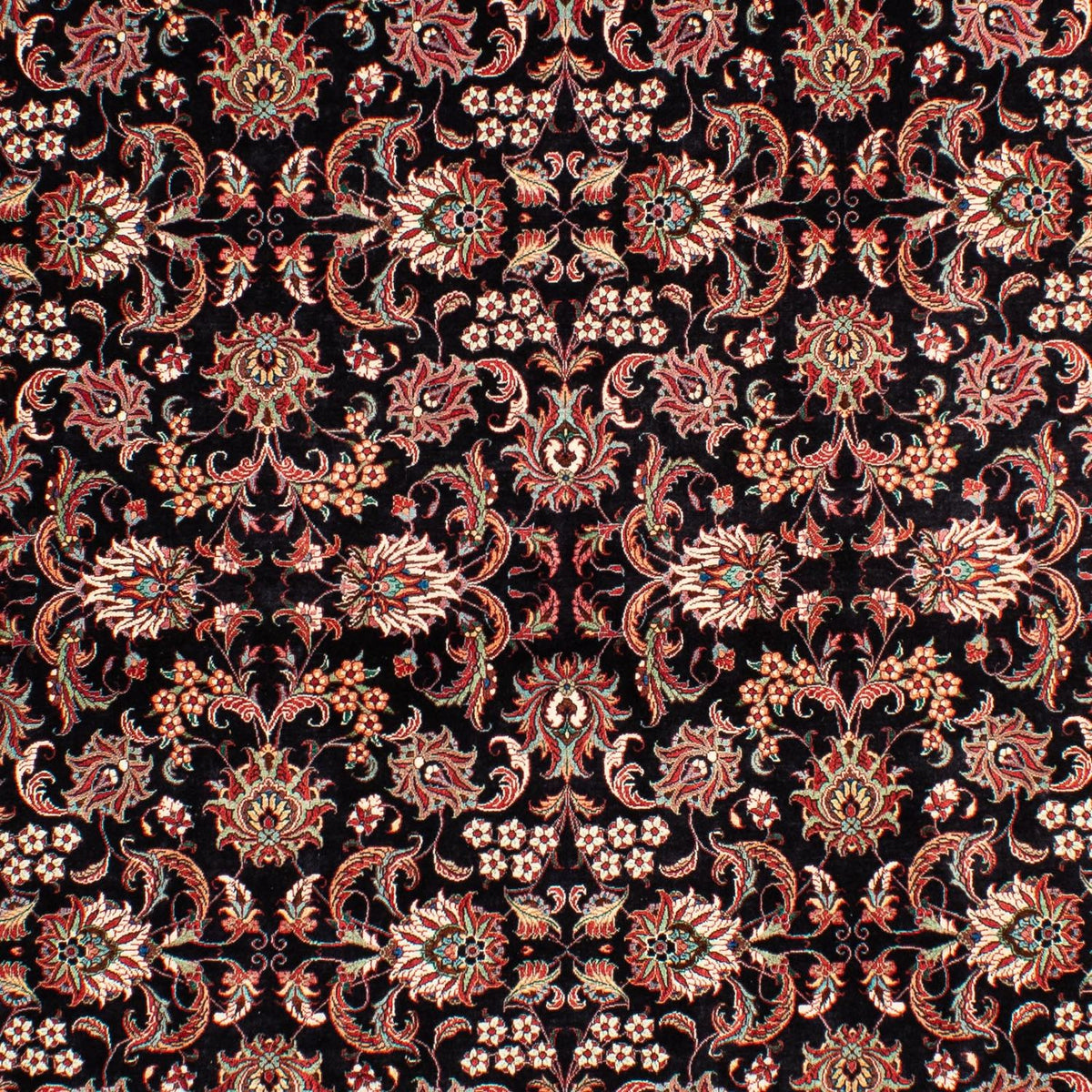 Persisk tæppe - Bijar - 299 x 203 cm - mørkeblå