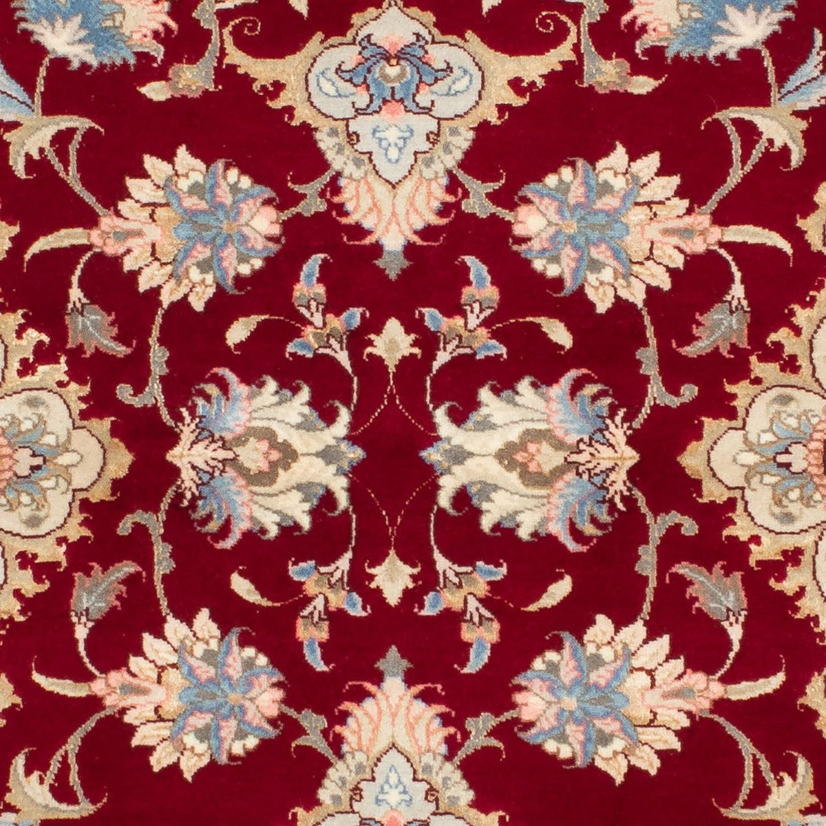 Løber Persisk tæppe - Tabriz - Royal - 213 x 83 cm - mørkerød