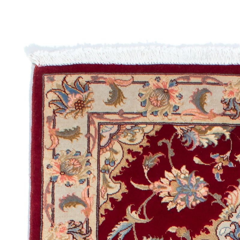 Løber Persisk tæppe - Tabriz - Royal - 213 x 83 cm - mørkerød