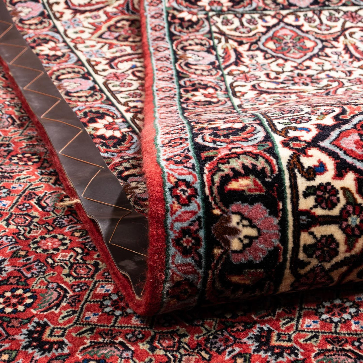 Persisk tæppe - Bijar - Royal - 338 x 252 cm - rød