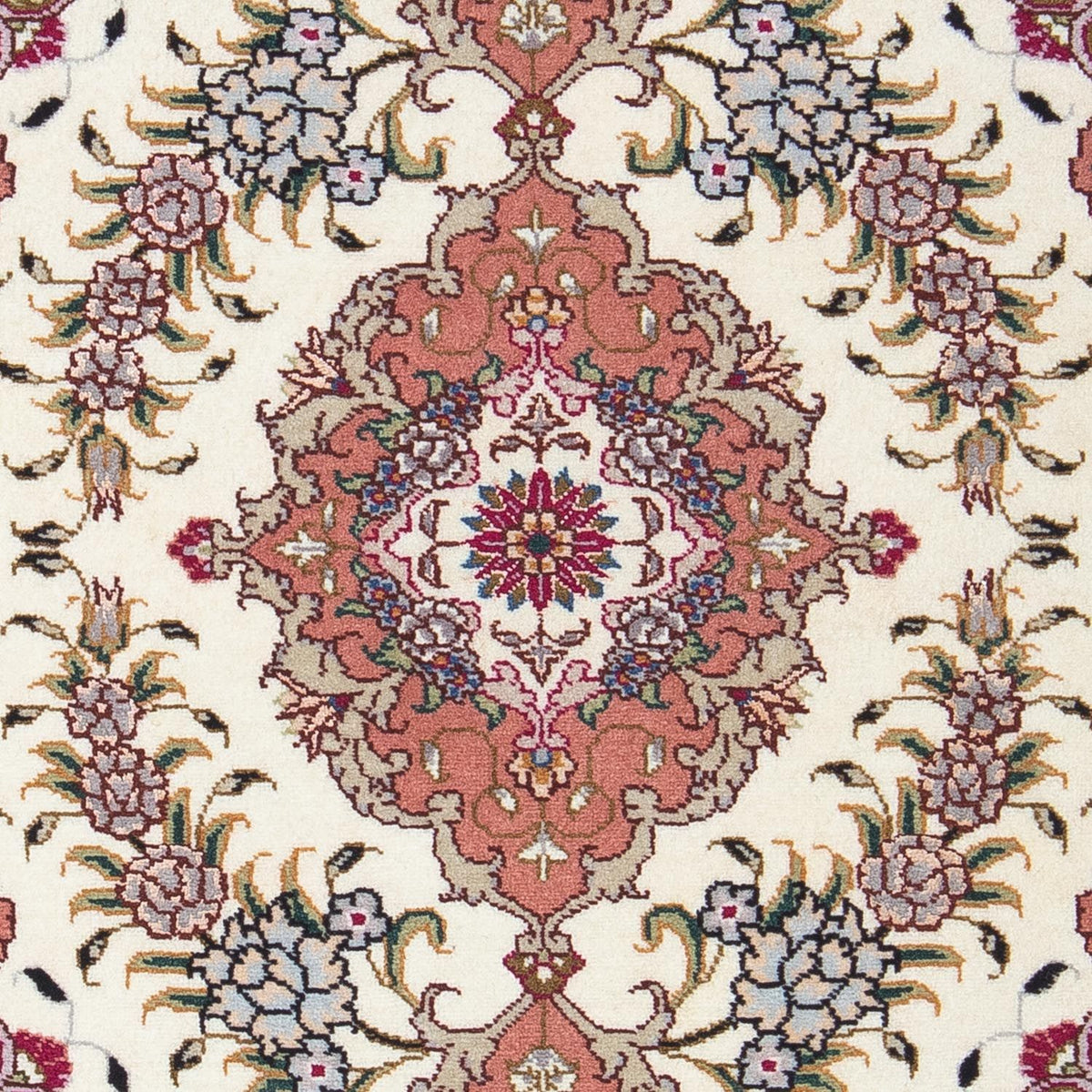 Persisk tæppe - Tabriz - Royal - 90 x 60 cm - beige