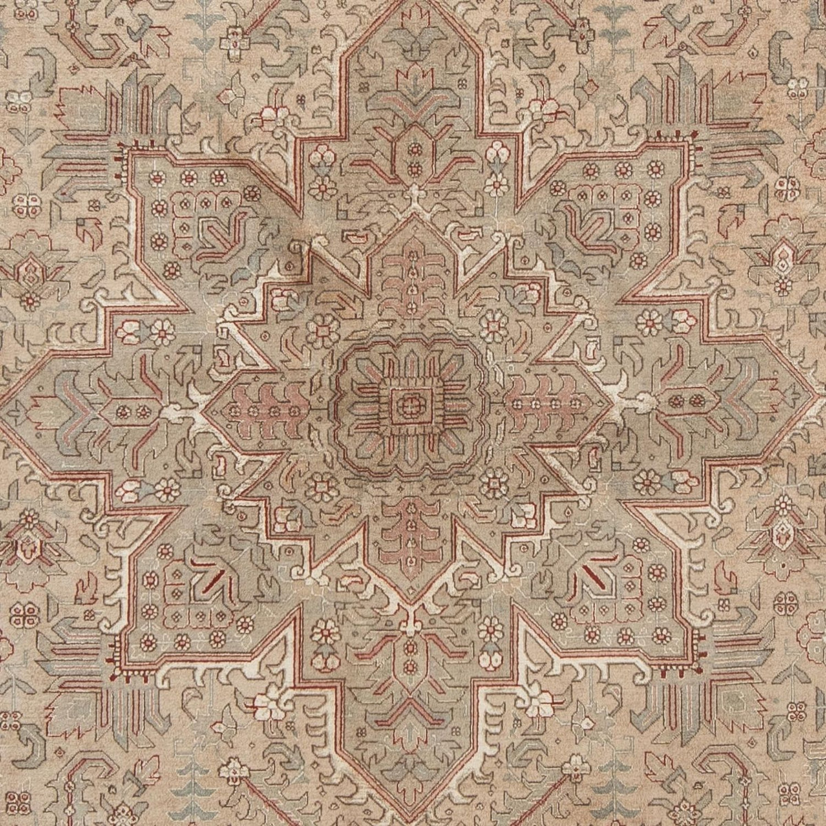 Persisk tæppe - Tabriz - Royal - 296 x 198 cm - lys brun