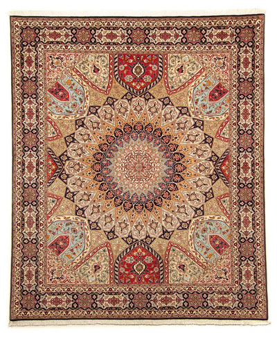 Tabriz - 50 Raj Tæppe 205x246cm - Persisk tæppe