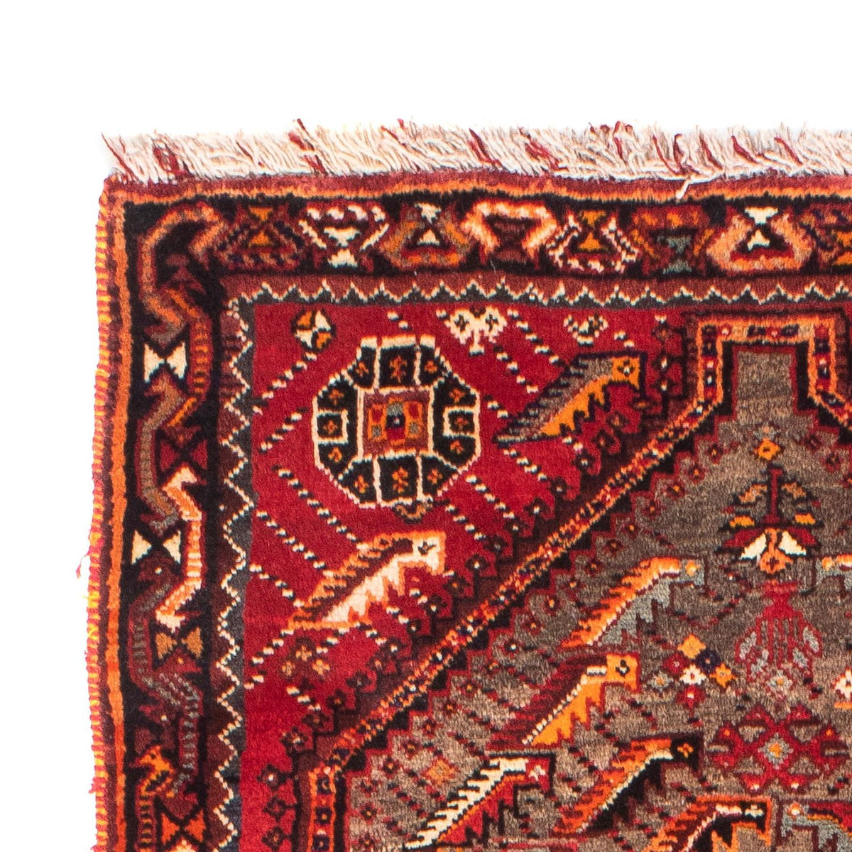 Løber Persisk tæppe - Nomadisk - 168 x 80 cm - mørkerød