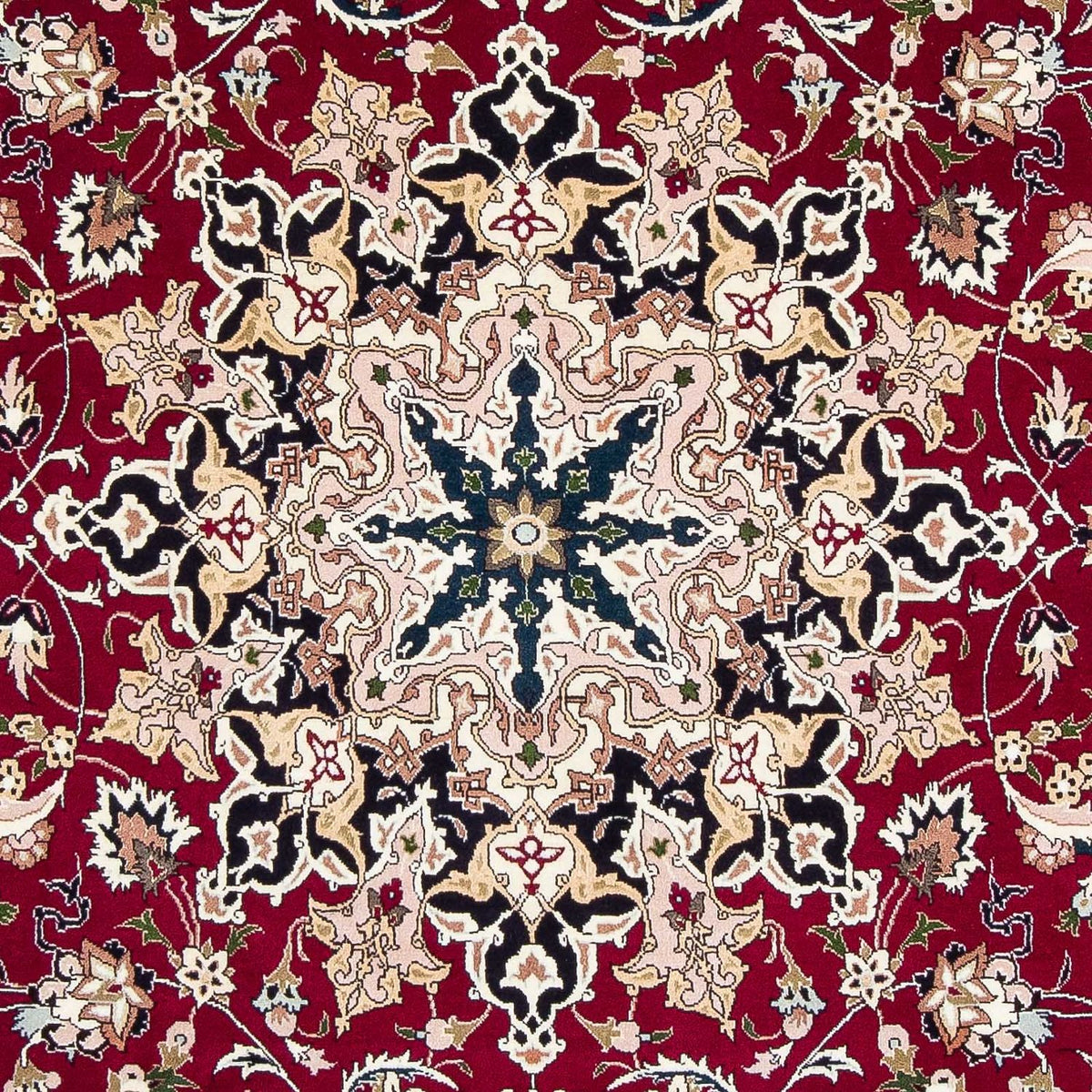 Persisk tæppe - Tabriz - Royal - 302 x 206 cm - mørkerød