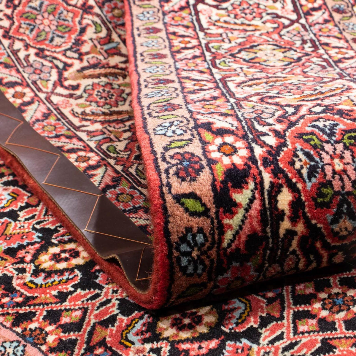 Persisk tæppe - Bijar - 240 x 171 cm - lysrød