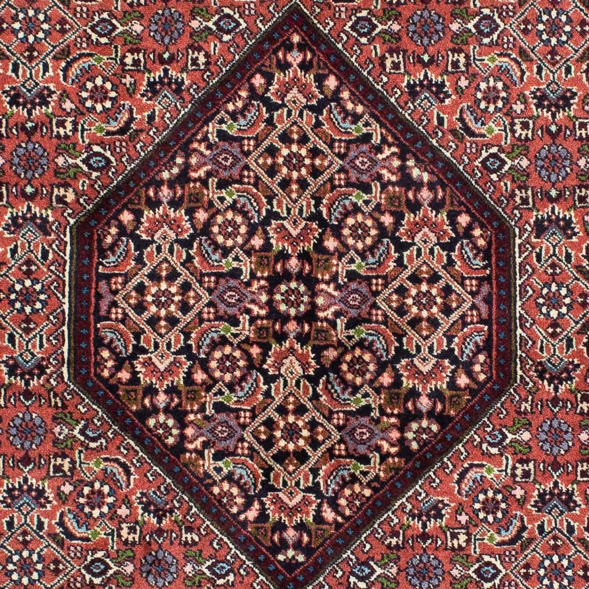 Persisk tæppe - Bijar - 235 x 140 cm - rød
