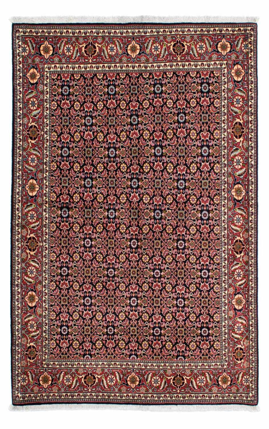 Persisk tæppe - Bijar - 215 x 140 cm - mørkeblå