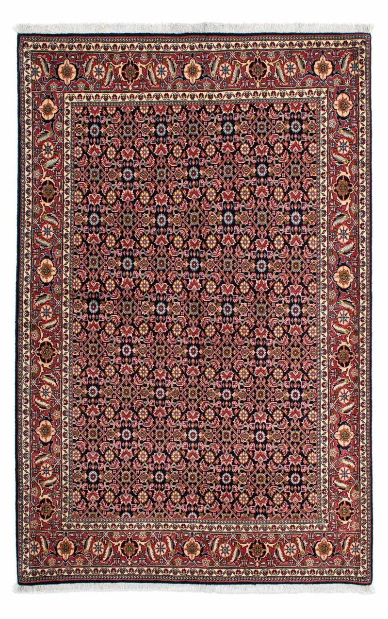 Persisk tæppe - Bijar - 215 x 140 cm - mørkeblå