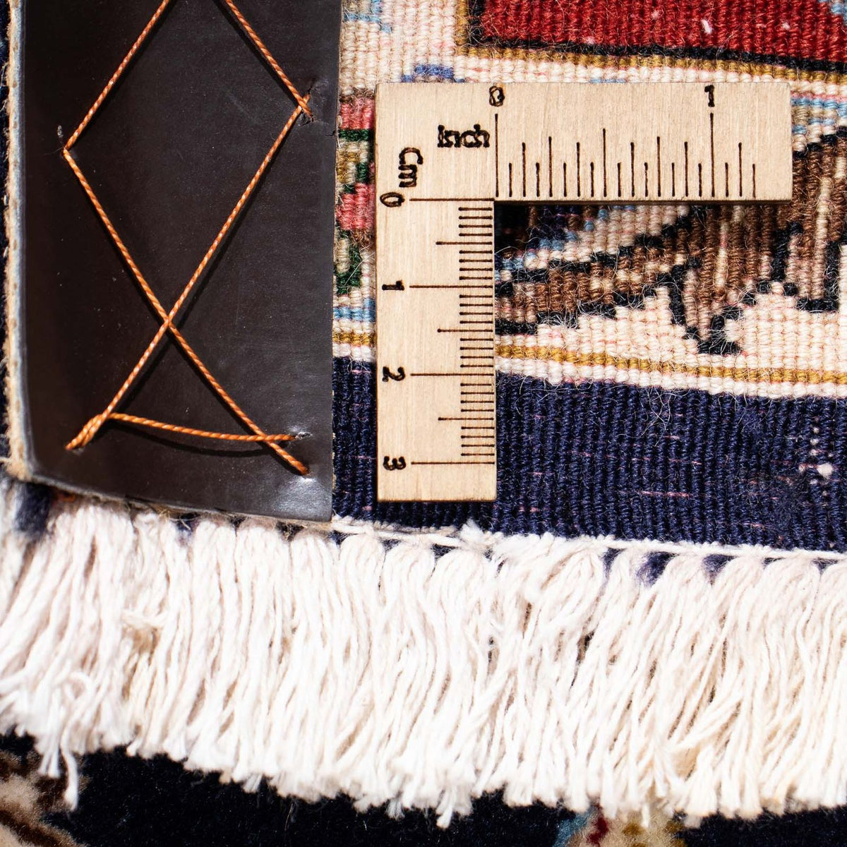 Persisk tæppe - Ghom - 198 x 142 cm - mørkeblå