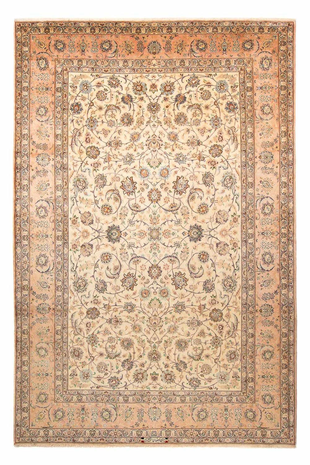 Persisk tæppe - Isfahan - Premium - 308 x 203 cm - beige