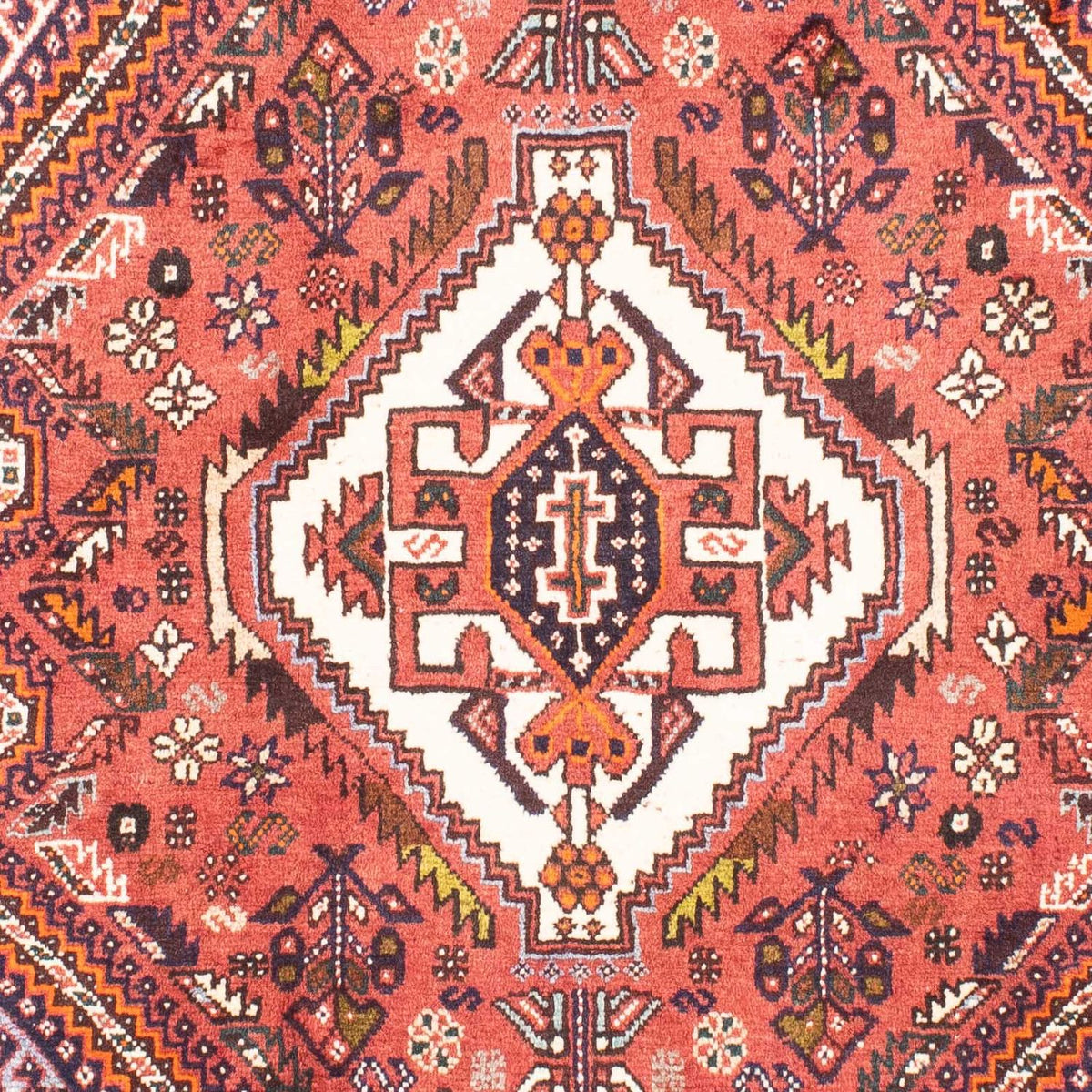 Persisk tæppe - Nomadisk - 170 x 118 cm - lysrød