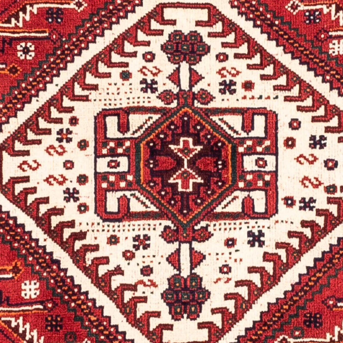 Persisk tæppe - Nomadisk - 277 x 178 cm - mørkerød