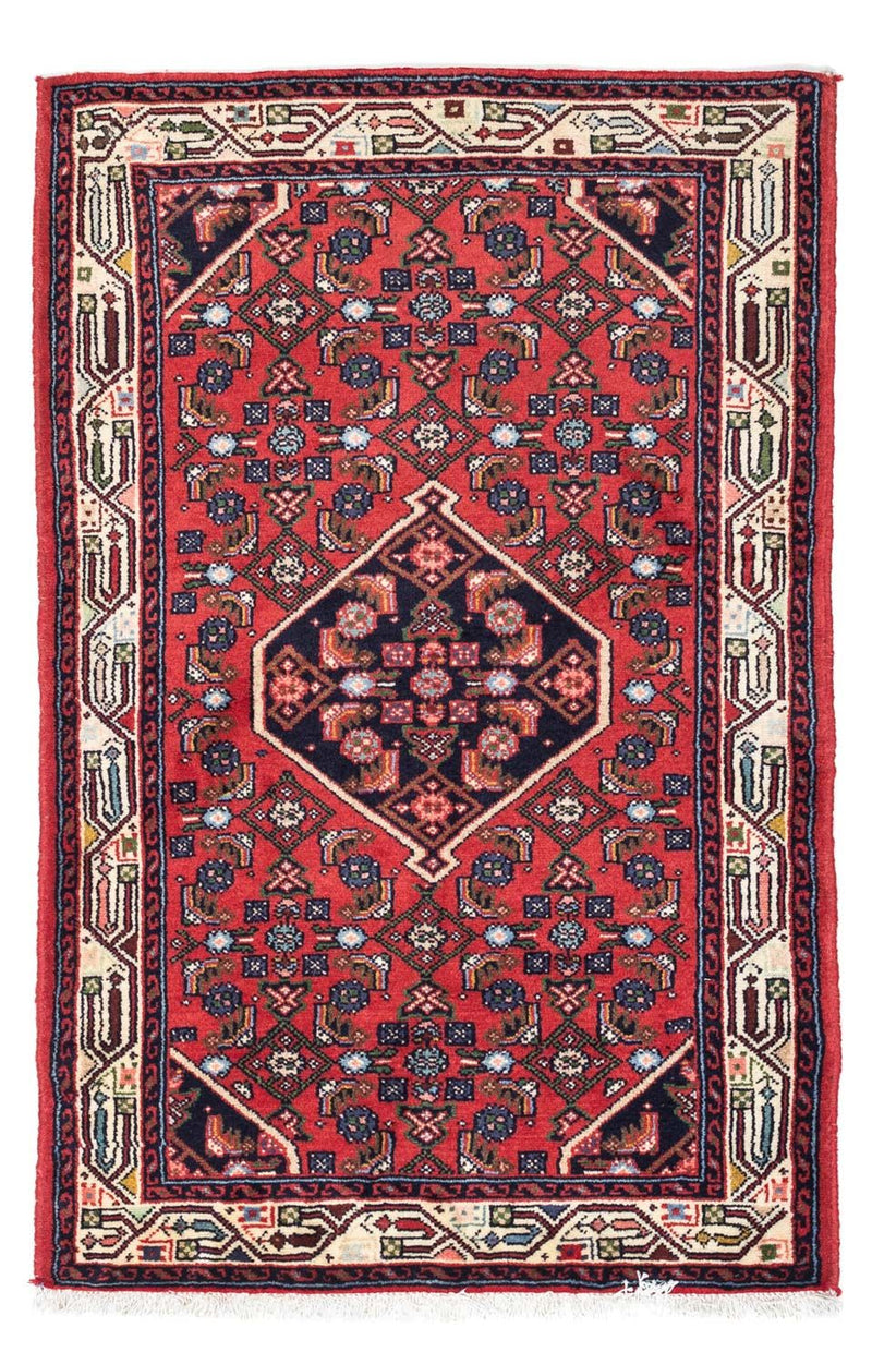 Persisk tæppe - Nomadisk - 128 x 82 cm - rød