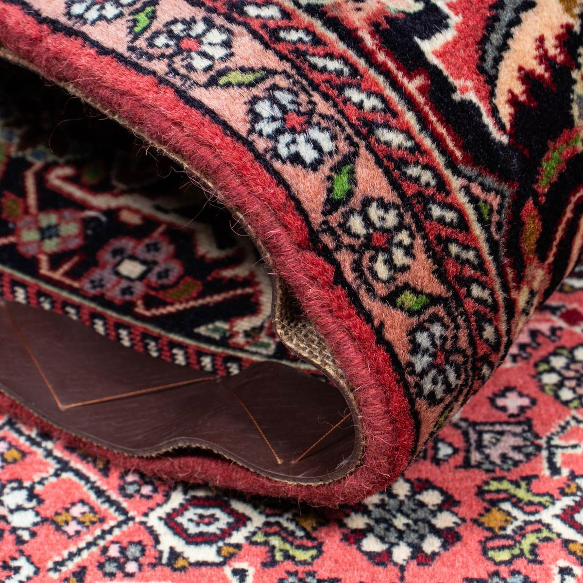 Persisk tæppe - Bijar - 222 x 142 cm - rød