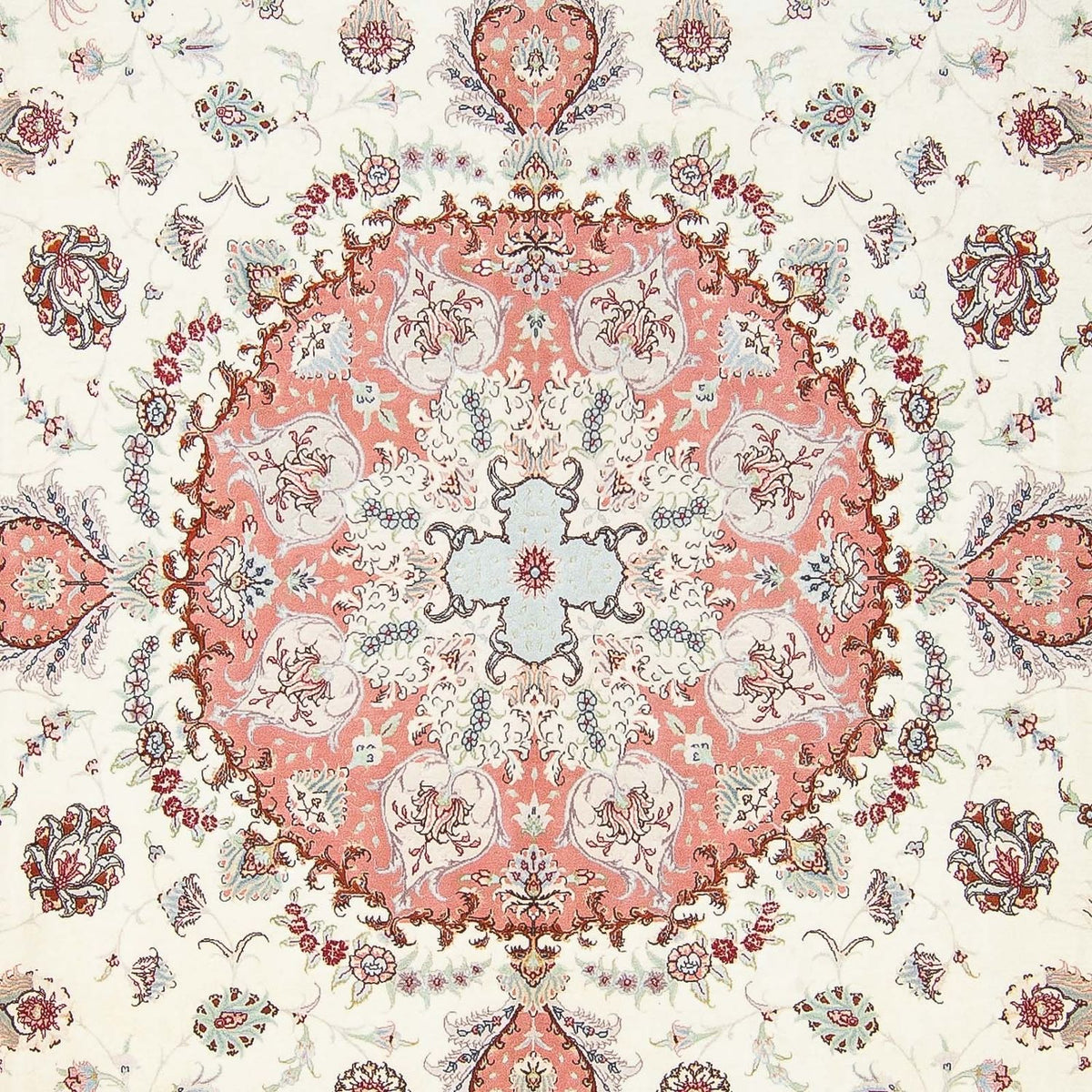 Persisk tæppe - Tabriz - Royal firkantet - 309 x 295 cm - beige